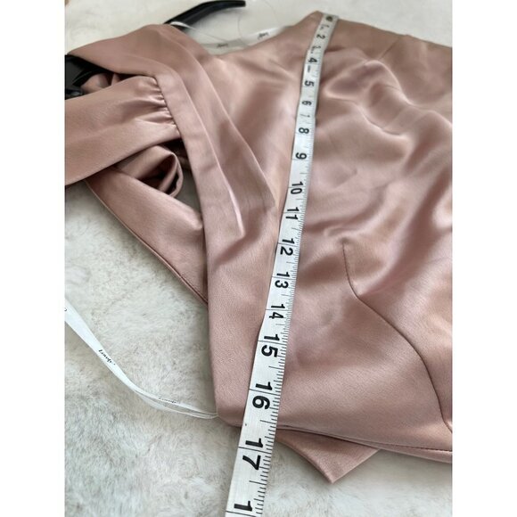 NWTD LOVELY Size S Imogen Twist Halter Charmeuse Trumpet Gown MSRP $231 - Picture 5 of 13